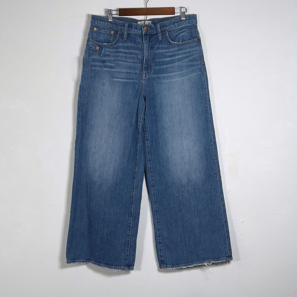 Madewell Blue Wide Leg Jeans